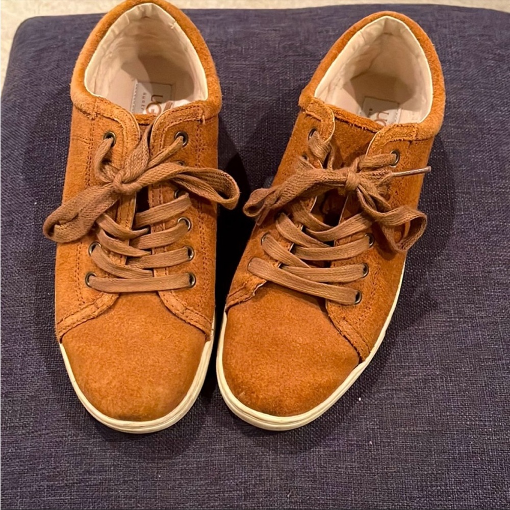 UGG lace up suede tennis shoes
